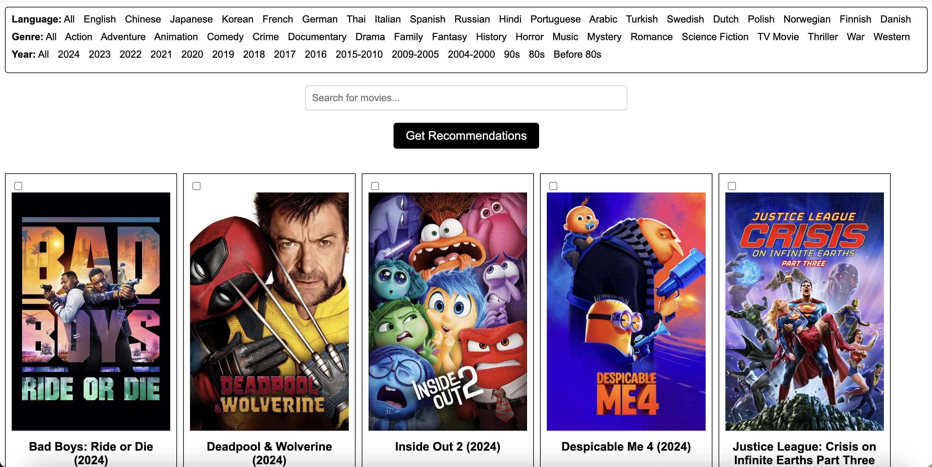 Movie Recommendation System